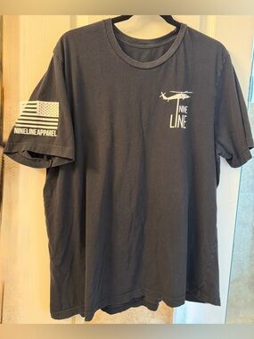 Nine Line Apparel Men’s Black Short Sleeve Graphic Tee